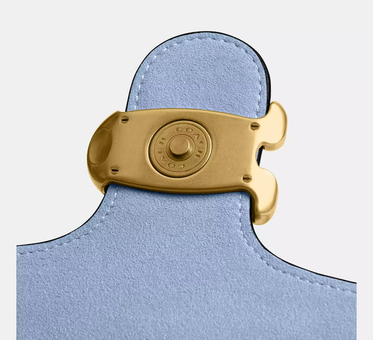 Tabby Shoulder Bag 26 - Brass/Bluebell